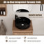 Ensemble de meuble-lavabo simple 20 po avec comptoir en céramique et armoire murale 24 po Bellmead-1201646954