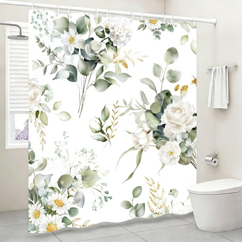 Rideau de douche Eucalyptus Rose