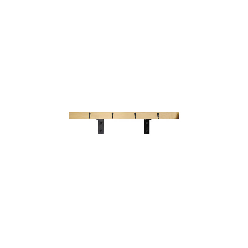 Rayne Plate Display Shelves With Hooks, 30/3/2, Natural