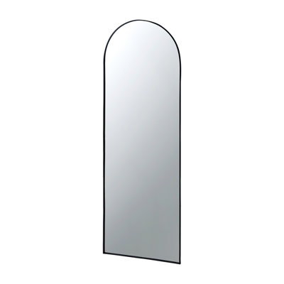 28X1x74" Celine Black Arch Body Mirror