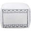 Greek Key Upholstered Outdoor Ottoman