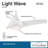 52" Wave 3 - Blade LED Propeller Ceiling Fan with Remote Control and Light Kit Included-19505000