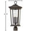 Tête de lanterne câblée à 1 lumière H 22,75 po Bromley-52601775