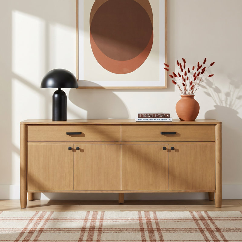 Dawes 72" Sideboard In Enhanced Natural Oak