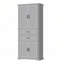 Élégante armoire de rangement avec espace multifonctionnel, tablettes réglables et 2 tiroirs pour une organisation polyvalente-1231235157