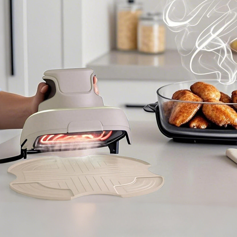 Air Fryer Trivets Silicone Non-Slip Heatproof Pads, White