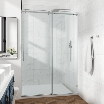 Frameless Luxury Glass Shower Door Modern Minimalist Design Bathroom Enhancement