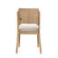 Ensemble de chaises de salle à manger rectangulaire en bois brun clair-121089993