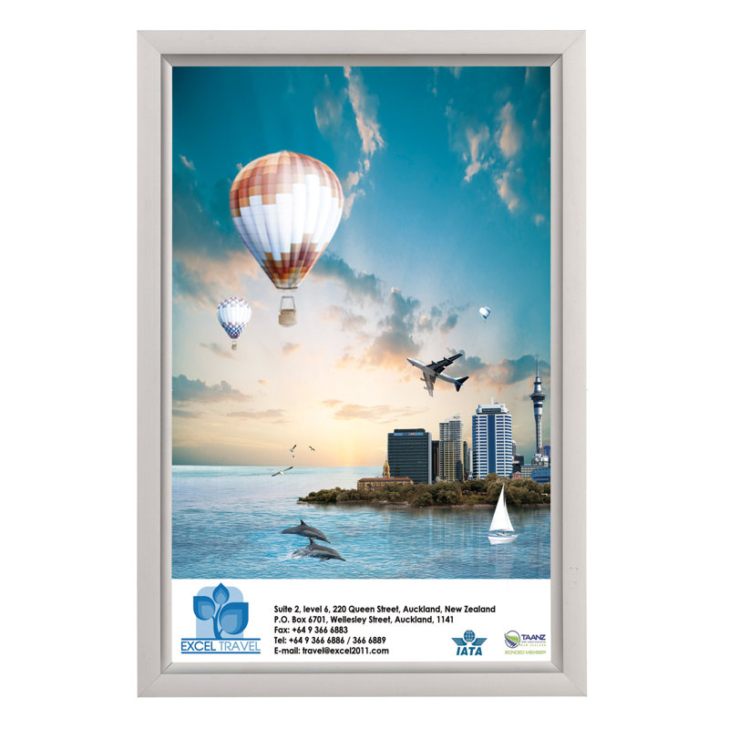 Cadre photo Alvardo Slide, 11 po x 17 po, Argent
