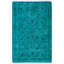 Overdyed Hand-Knotted Wool Modern-Contemporary Blue Area Rug 2' 8" x 4' 1"