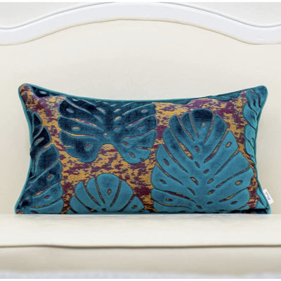 Embroidered Velvet Pillow Cover