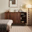 Buffet ajustable en noyer noir