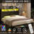 Farmhouse Bed Frame with LED Charged Bookcase Headboard and Storage Drawers, No Box Spring Needed-1135088824-1135088829