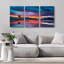«Nature Landscape Turquoise Lake», reproduction sur toile tendue-1802376173-1820941233