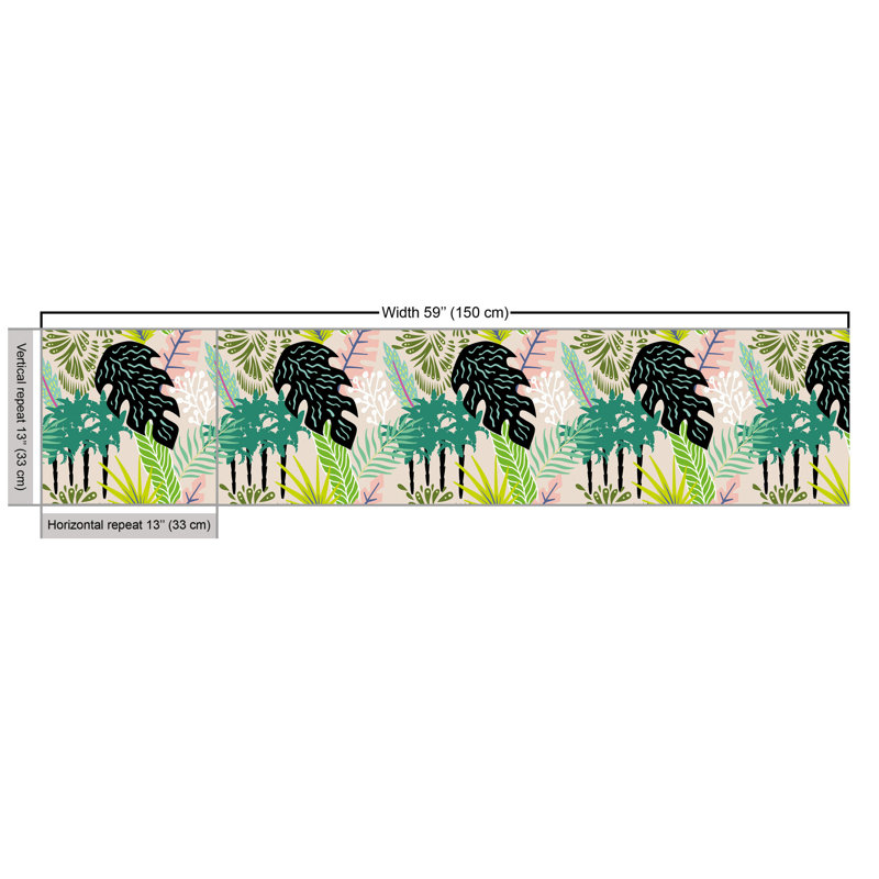 Chiranjavi Jungle Tropical Palm Leaves Banana Tree Multi-Purpose Fabric