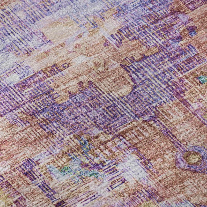 Premium Machine Washable Lubbers AMF1730 Global Rug, Rectangle 1'8" x 2'6"