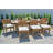 Huntington 9pc Teak Dining Set With Expansion Table Sunbrella Cushions-73896554