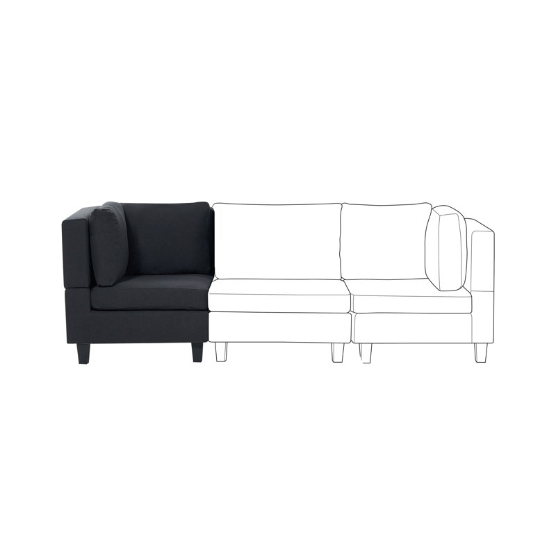 UNSTAD Corner Sofa , Black