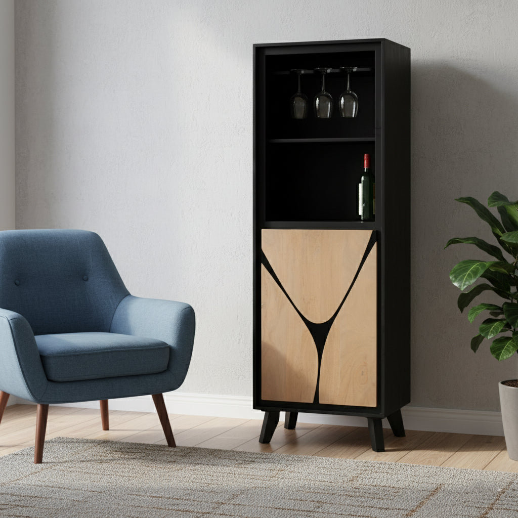 175cm H x 60cm W Solid Wood Bookcase