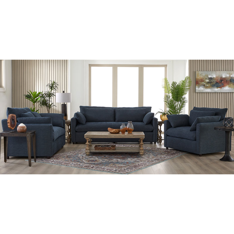 Canapé Hughes Furniture 16500, Lilou Denim, Lilou denim