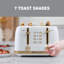 Grille-pain West Bend Timeless 4 tranches, en blanc / or