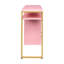 Bureau d'ordinateur rose