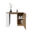 Îlot de cuisine 47 "de large Allen avec armoire et cinq tablettes, table de bar, table de salle à manger et table de pub