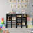 12 Slots Classroom Mailbox, Wooden File Document Paper Storage Organizer Adjustable