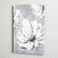 Grande fleurs blanches sur ardoise gris-impression sur toile-1521711345