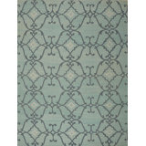 Geometric Area Rug in Green