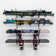 Steel Wall Mounted Adjustable Multi-Use Ski/Snowboard Rack