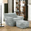 Fauteuil à billes en velours côtelé Comforable-365111356