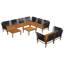  Garden Lounge Set Solid Acacia Wood & Rope Sofa Outdoor Furniture Patio-675458761-675458766
