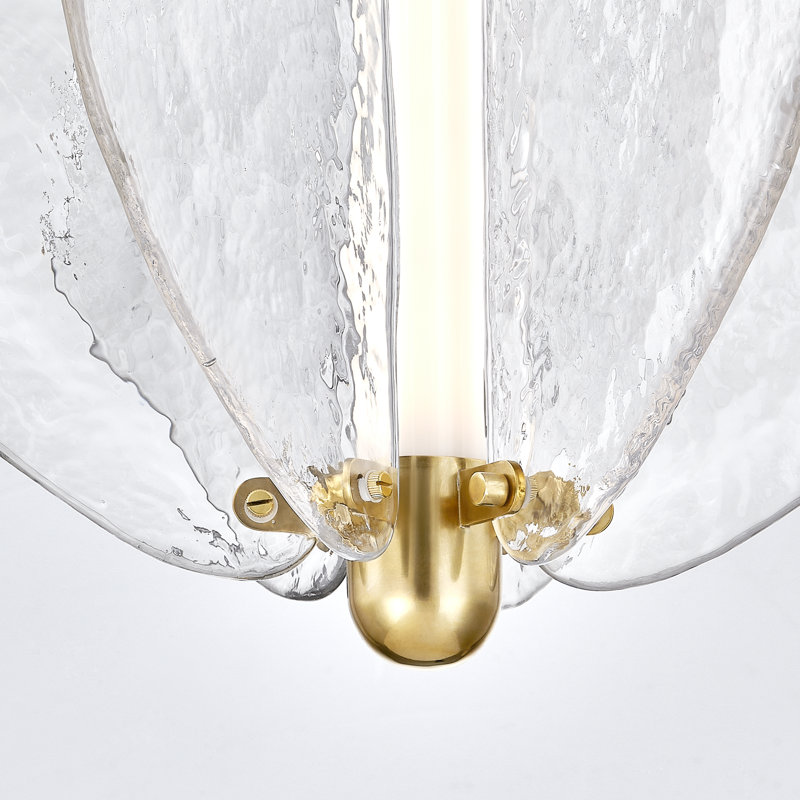 Luminaire suspendu 1 lumière à DEL Freya, H 14 po x l 20,25 po x P 20,25 po