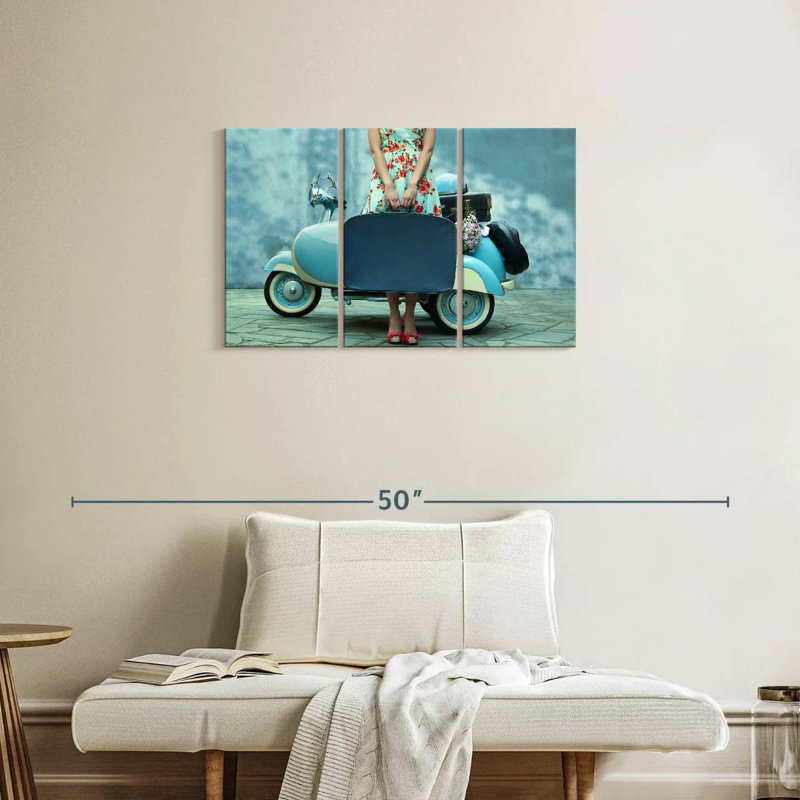 Senne Vintage Girl Traveller, H 20 po x l 33 po