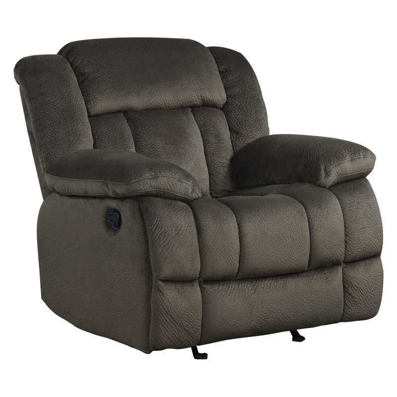 Ecklund Upholstered Recliner, Chocolate