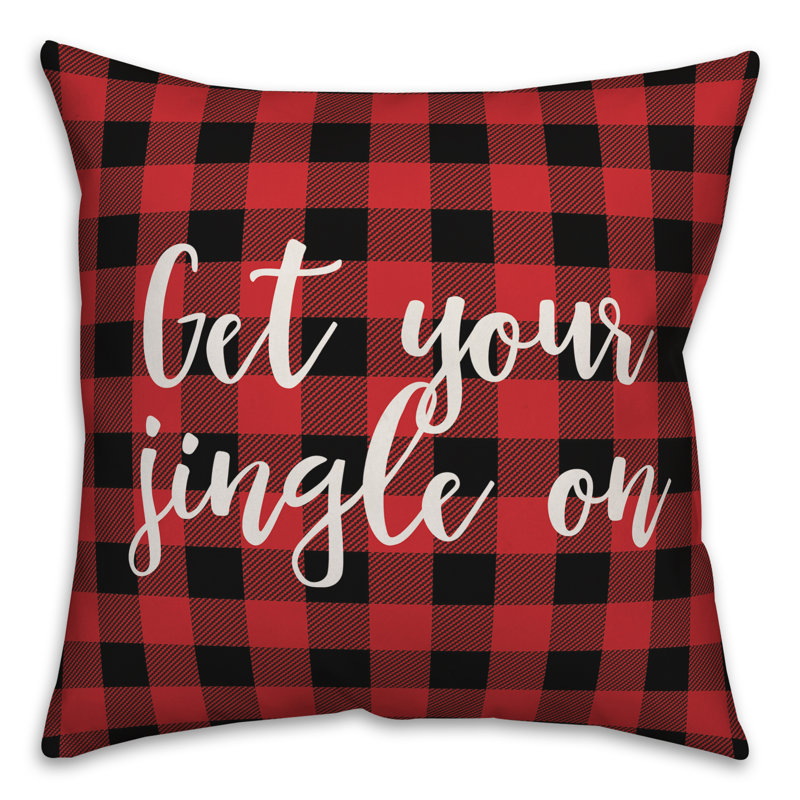 Plaid Reversible Throw Pillow, Pillow Cover