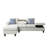 4 - Seat Featuring Modular Parts, Hidden Storage Units And Matching Accent Pillows, Beige Linen Upholstery, Foam Filler, 97 Inch Depth, 57 Width, 34 Height For Contemporary Home Decor With Seats,-837578036