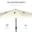 Parasol de patio de 9 pi avec bouton poussoir inclinable et manivelle Outsunny-72455205