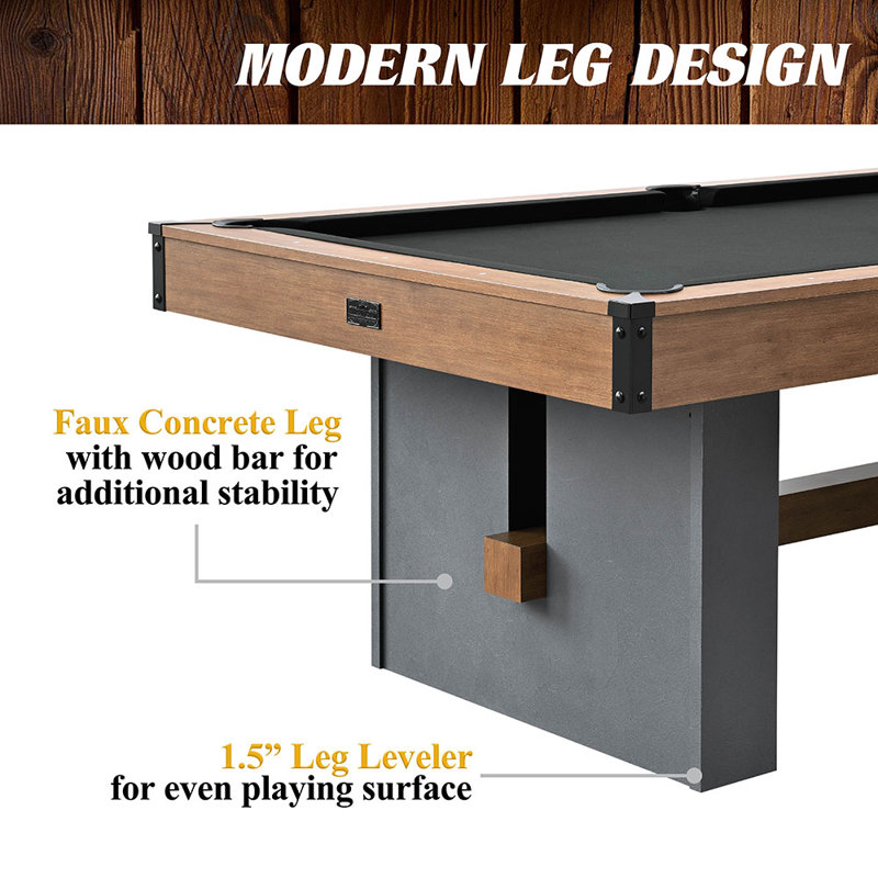 Table de billard Barrington Urban de 7 pi, parfaite pour les salles de jeux familiales