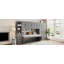 Lit escamotable simple avec armoire murale, armoire et bureau-972790741