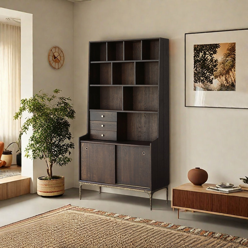 English style solid wood bookcase
