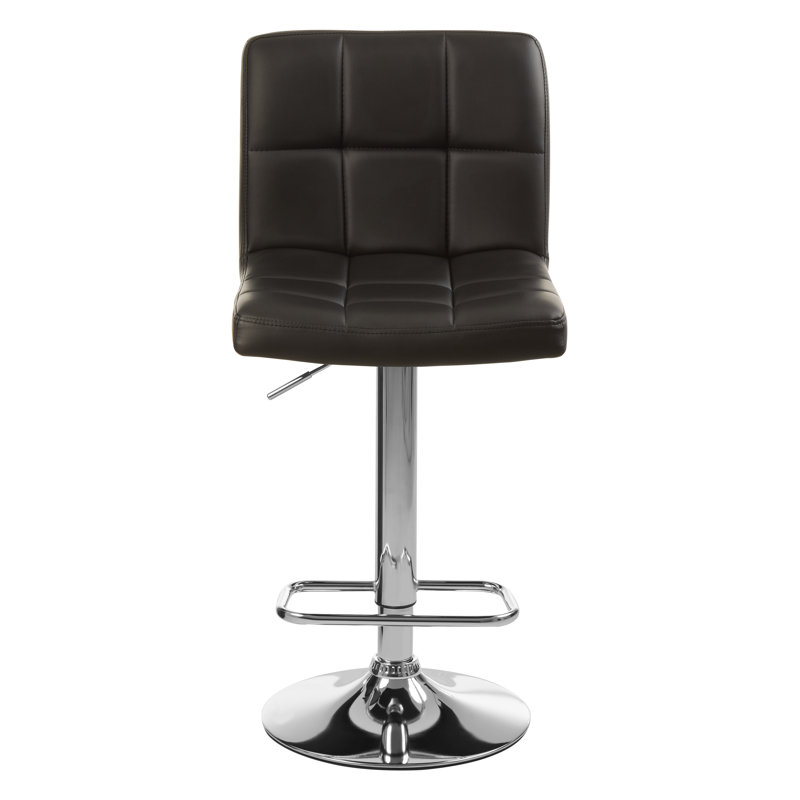 Tricia Swivel Upholstered Adjustable Height Bar Stool