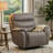 Folu Power Lift Recliner Chair With Heat And Massage, Gray Polyester Blend