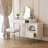 Makeup Vanity with Light mirror,2 drawers