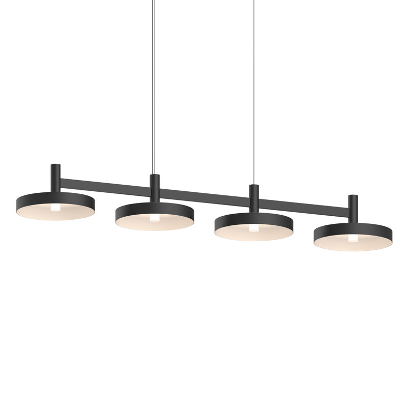 Satin Black Aluminum 43" LED Indoor/Outdoor Linear Pendant