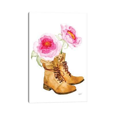 Boots And Flowers by Kelsey McNatt - Wrapped Canvas Gallery-Wrapped Canvas Giclée