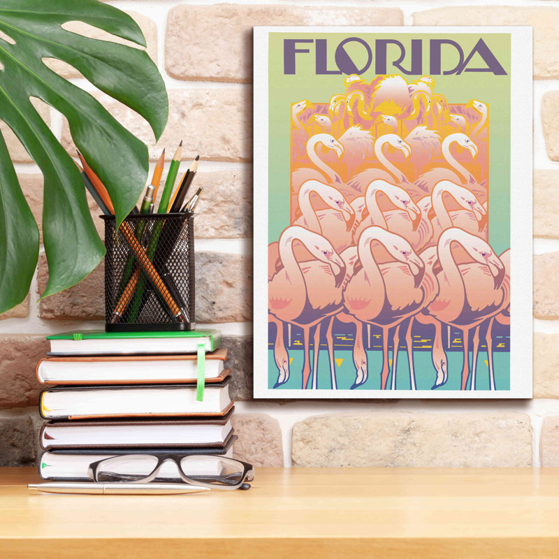 «Epic Graffiti 'Florida» par David Chestnutt, impression giclée sur toile par David Chestnutt, H 16 po x l 12 po x P 0,75 po