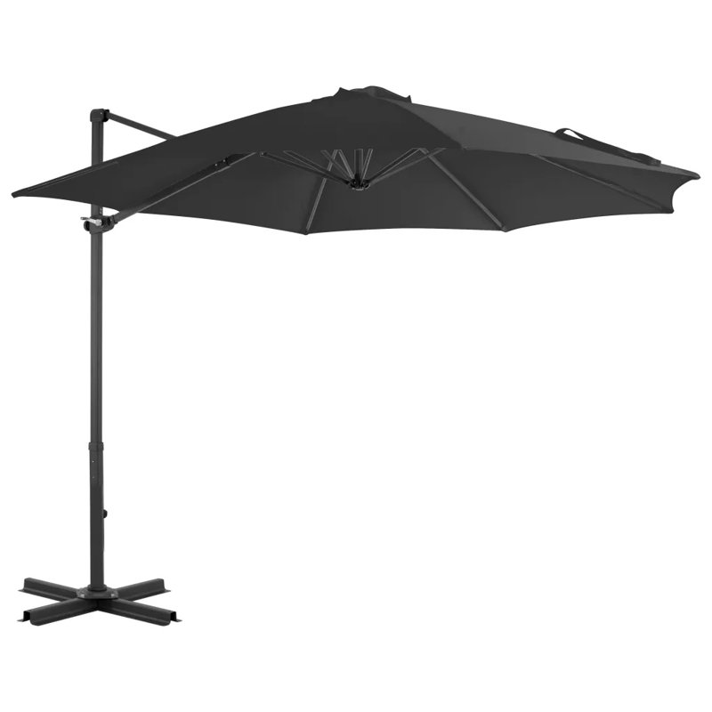Zayne 300cm Cantilever Parasol, Anthracite