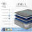 Restonic Comfort Care 13" Hybrid Mattress, Individual Pocketed Coil Mattress , Plush Comfort, Twin-893330523